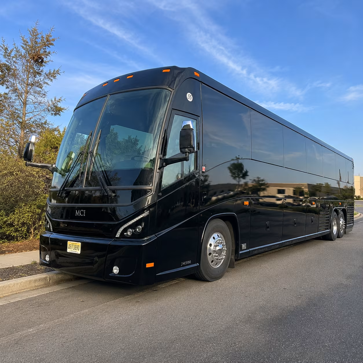bayonne comfortable charter buses for government military personnel