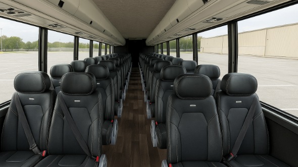Interior of Charter Bus Company Newark's 15 Passenger Minibus in Newark