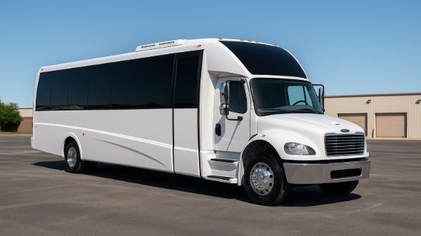 Exterior of Charter Bus Company Newark's 18 Passenger Minibus in Newark