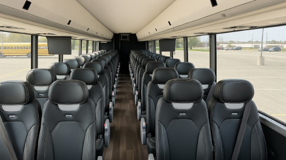 Interior of Charter Bus Company Newark's 25 Passenger Mini bus in Newark
