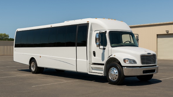 Exterior of Charter Bus Company Newark's 25 Passenger Mini bus in Newark