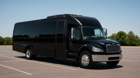 Exterior of Charter Bus Company Newark's 28 Passenger Mini bus in Newark