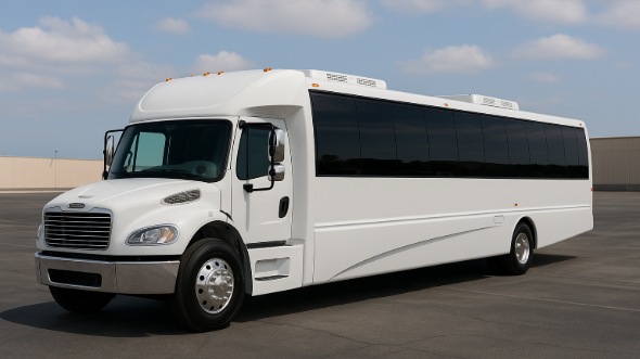 Exterior of Charter Bus Company Newark's 30 Passenger Minibus in Newark