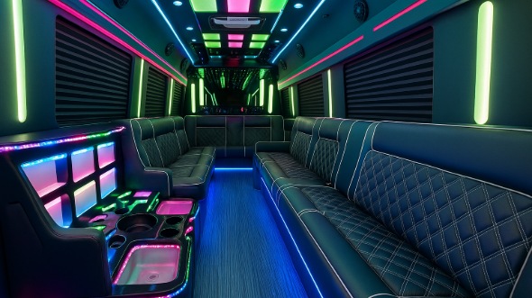 bloomfield party bus rental inside