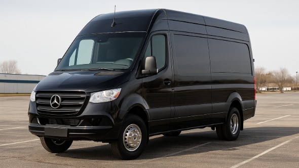 Exterior of Charter Bus Company Newark's Sprinter Limo in Newark